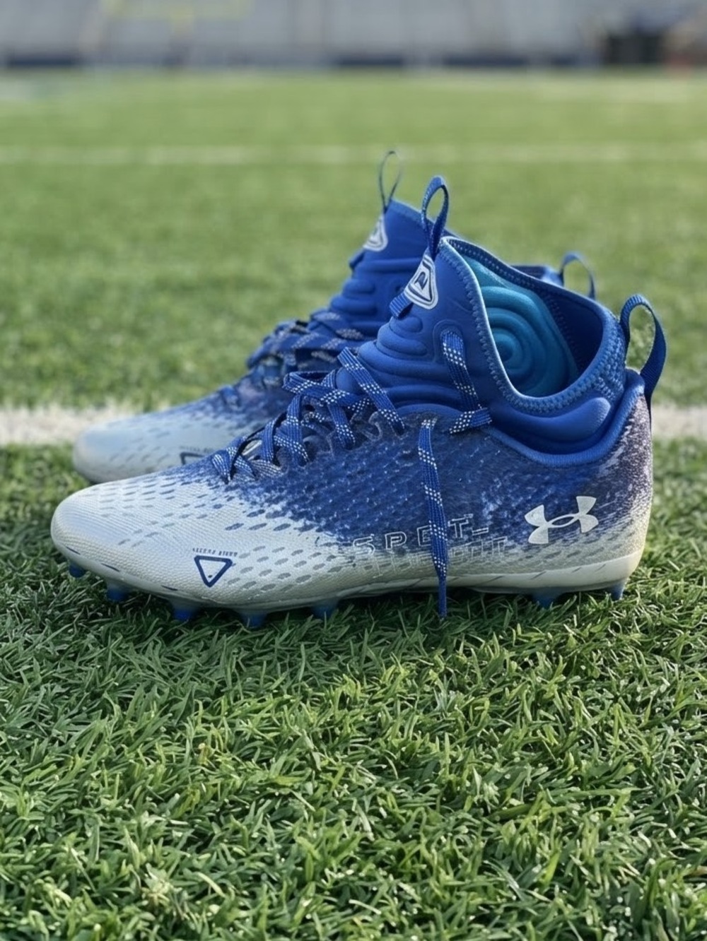 Under Armour Spotlight Lux MC 2.0 Football Cleats Royal Blue Men's 10.5